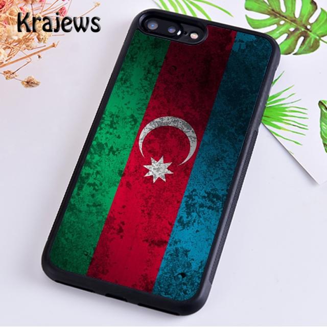 Krajews Azerbaijan Flag Soft Phone Case Cover For iPhone 14 5s 6s 7 8 Plus X XR XS 11 12 13 Pro Max Samsung Galaxy S21 S22 Ultra