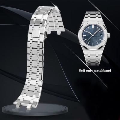 316L Stainless Steel Watchbands For AP 15400 Audemars Piguet Royal Oak GA2100 2110 Strap Men Silver Waterproof Bracelet 26mm