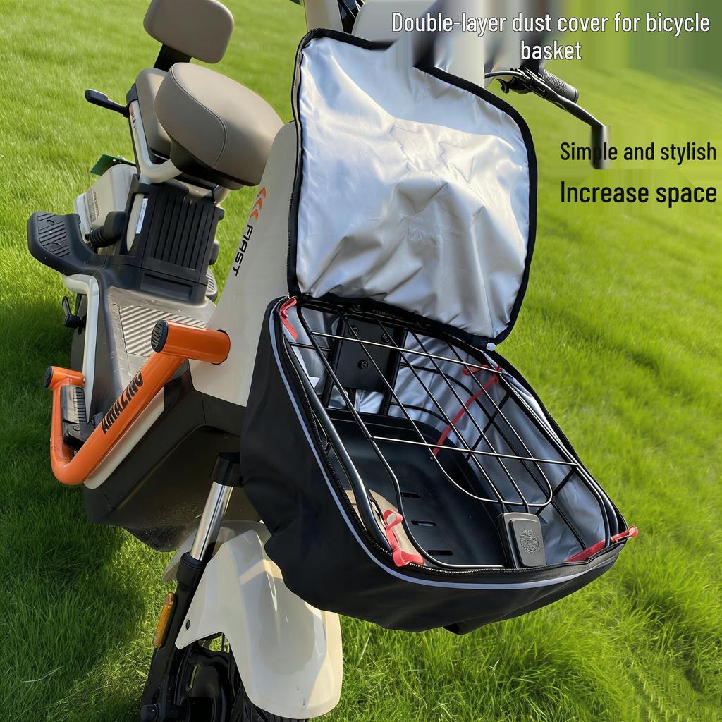 Rainproof Electric Bicycle Front Basket Cover