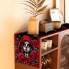 Day of The Dead Table Runner Dia De Los Muertos Tablecloth Sugar Skull Roses Mexican Fiesta Halloween Party Decoration and Supplies for Home Kitchen