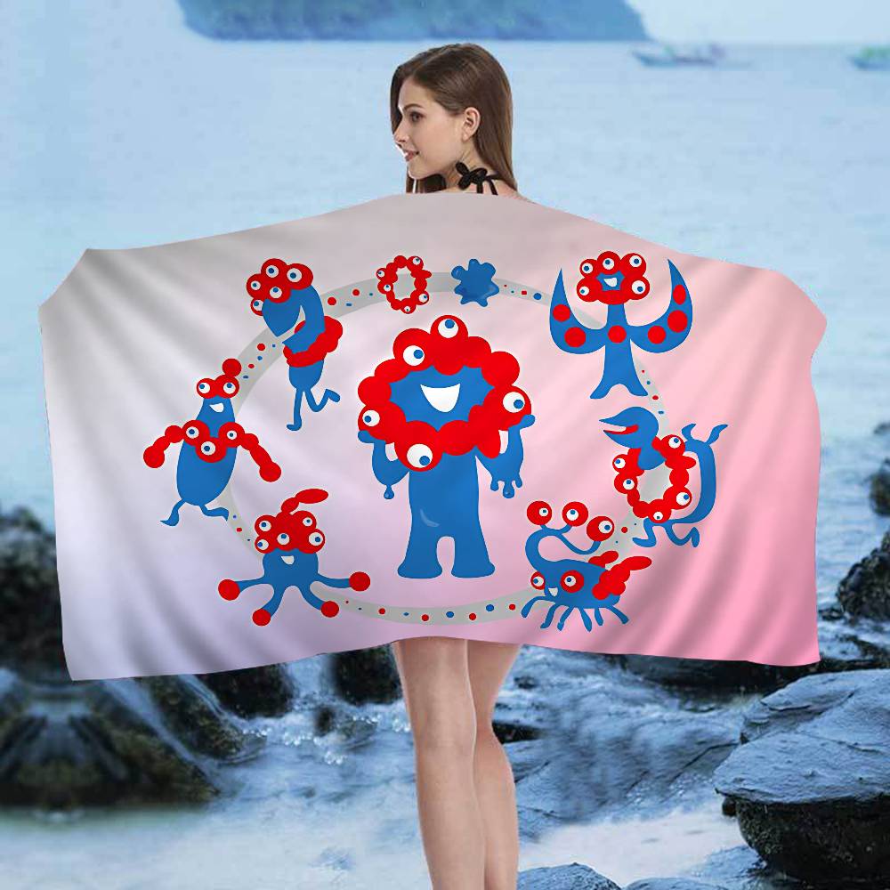 Cartoon M-Myaku-Myaku Microfiber Beach Towel Absorbent Quick dry Soft Yoga Swimming Resort Mountain Climbing Towel