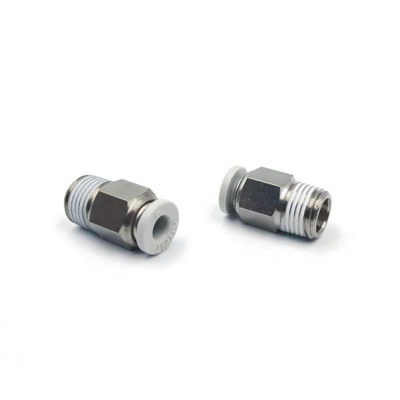Pneumatic Tubing Quick Connect Fitting: PC4-M5, PC601, PC802, PC12-03