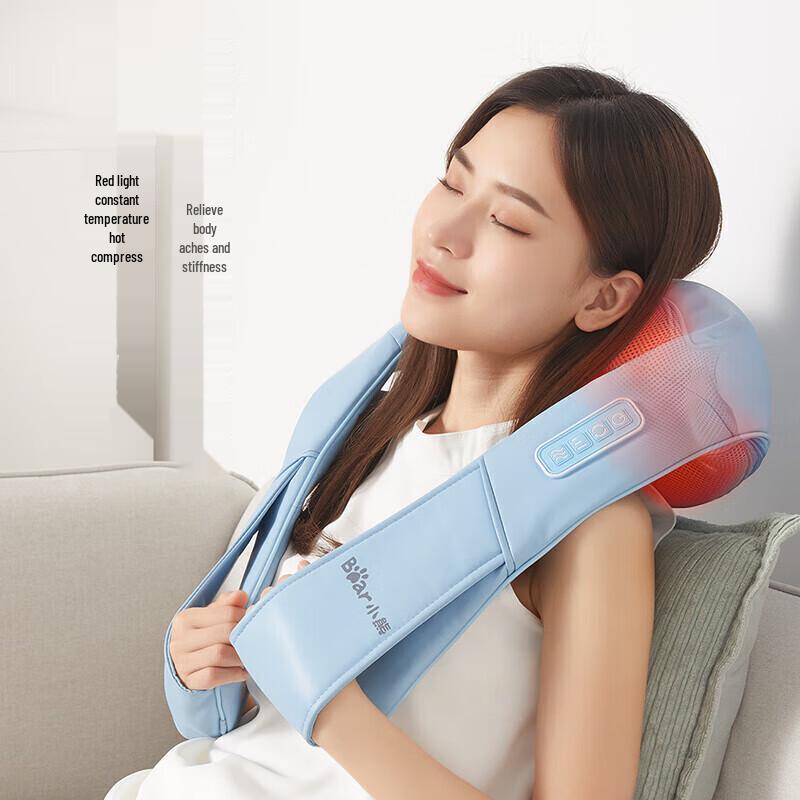 Little Bear 3D Kneading Heated Neck and Shoulder Massager Shawl