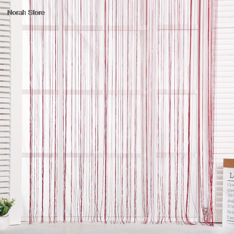 1x2m Wielokolorowe Zasłony z Nici do Drzwi Pokoju Dziennego Ściana Panel Okienny Zasłony z Frędzlami Zasłona Okienna Dekoracja Sypialni