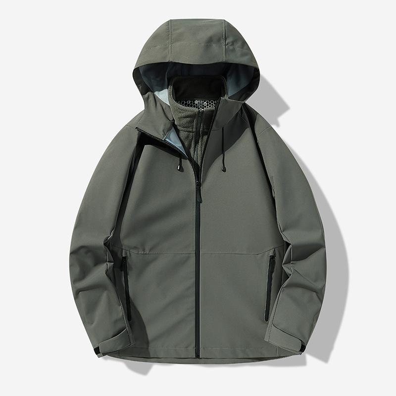 Three-in-one Removable Fleece Liner for Men and Women Autumn and Winter Outdoor Travel Windproof Waterproof Cold Mountaineering Suit