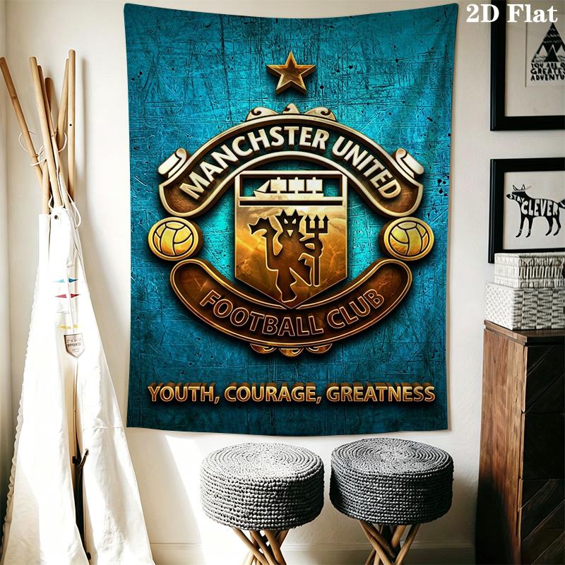 Manchester Football Club Crest Bedding 1 Duvet Cover 2 Pillowcase Without Core Bedding Set Soft And Comfortable Christmas Birthday Gift