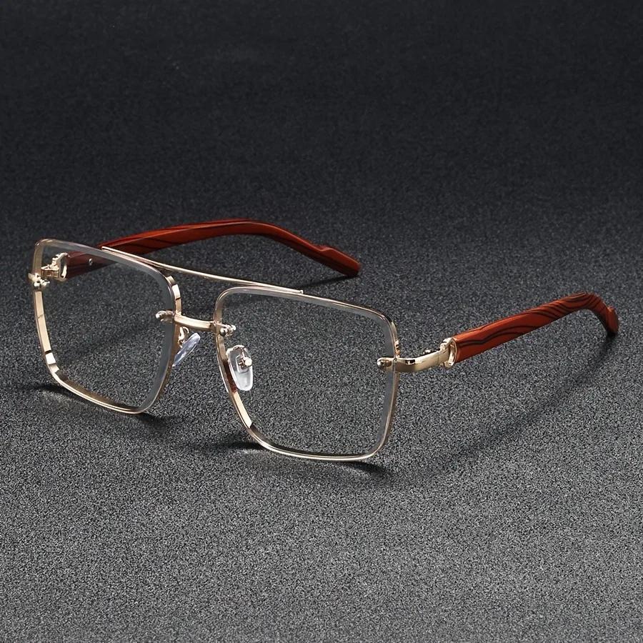 Fashion Retro Square Metal Shades Women s Original Brand Design Driving Sunglasses New Double Bridge Pilot Sun Glasses