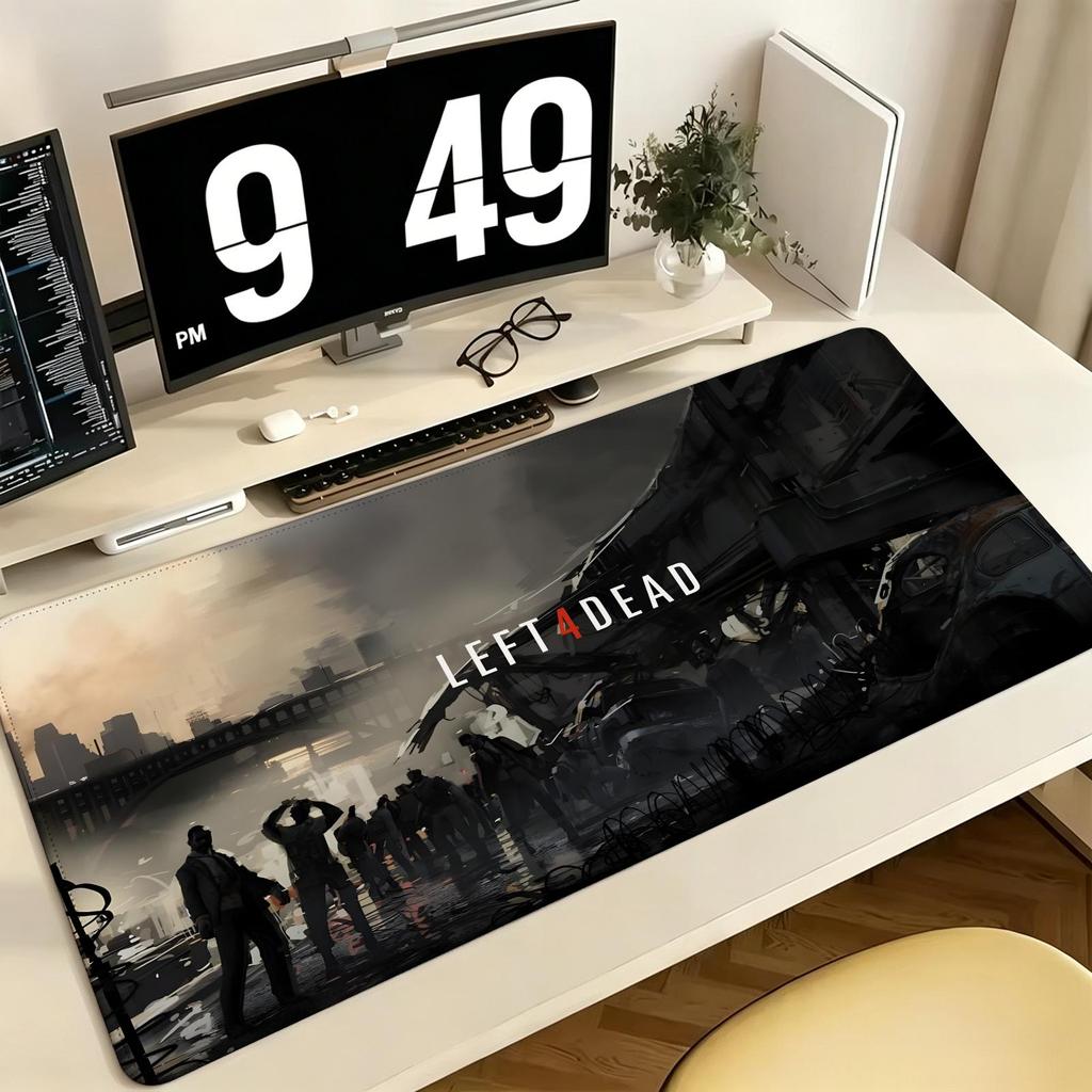 Left 4 Dead 2 Mouse Pad Pro ESports Gaming Mousepad Extra Large NonSlip Stitched Edge Keyboard Laptop Desk Mat For Pc Gamer