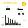 155 Black Cylindrical Head Socket Head Screw Kit, Socket Head Screw Kit.