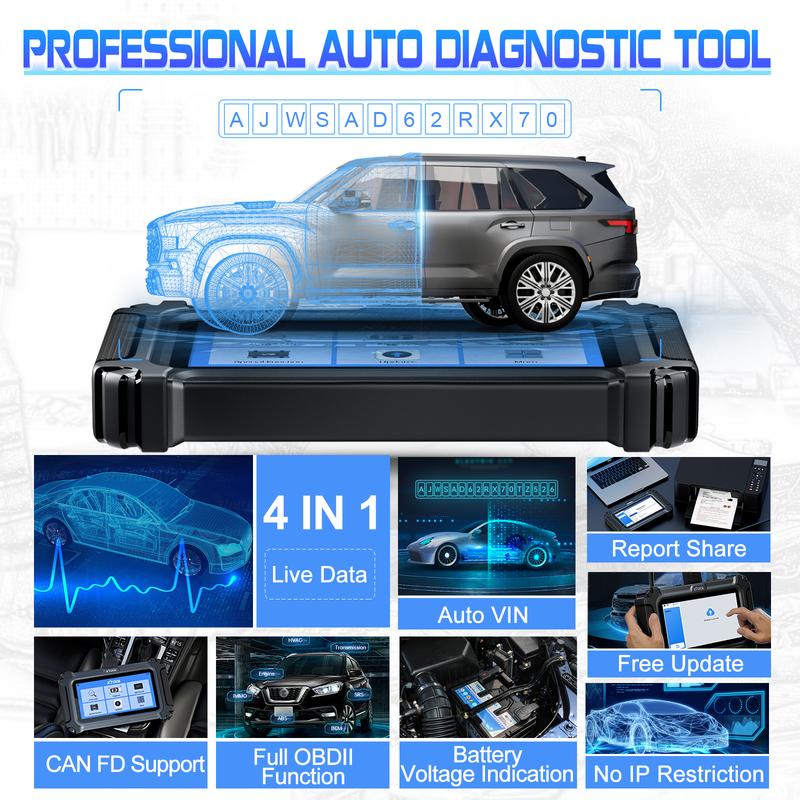 XTOOL InPlus IP500 For Buick/Chevrolet/Cadillac/GMC OBD2 Scanner Full Systems OBD2 Automotive Scanner Lifetime Free Update
