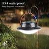 LED Solar Camping Light Waterproof Rechargeable Outdoor Hanging Light Portable Fill Light Work Maintenance Emergency Lighting