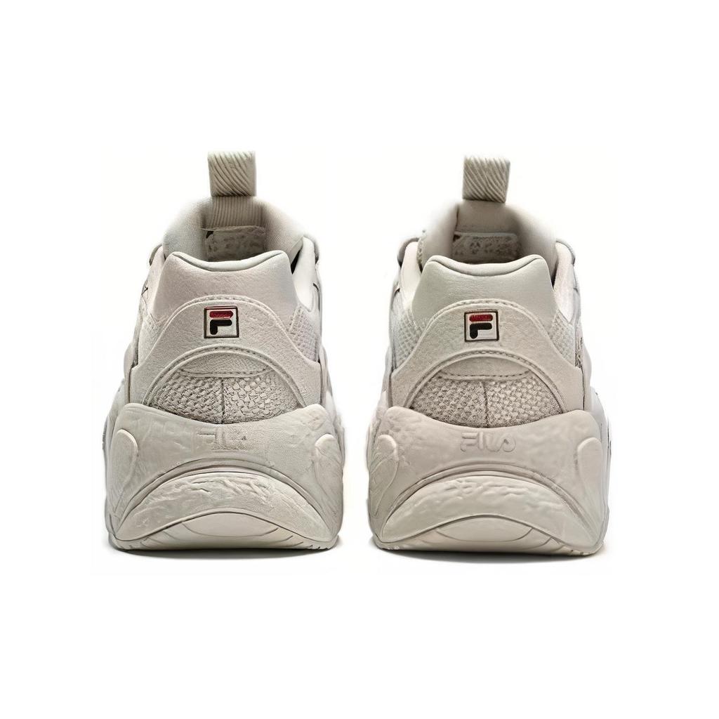 Fila Croissant Fabric Versatile Comfortable Fleece Shock Absorbing Durable Support Low Top Dad Shoes Men sneaker Beige F12M342123FOM