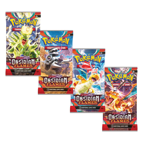 Pokemon Scarlet & Violet 3 Obsidian Fire Booster Bundle, 186-85387