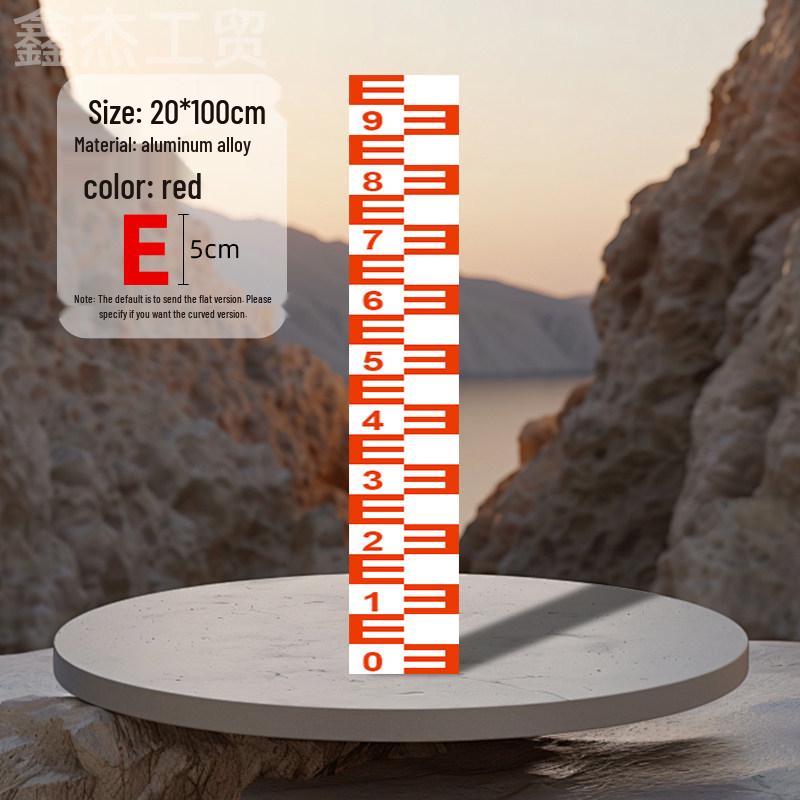 Stainless Steel & Aluminum Water Depth Measuring Ruler