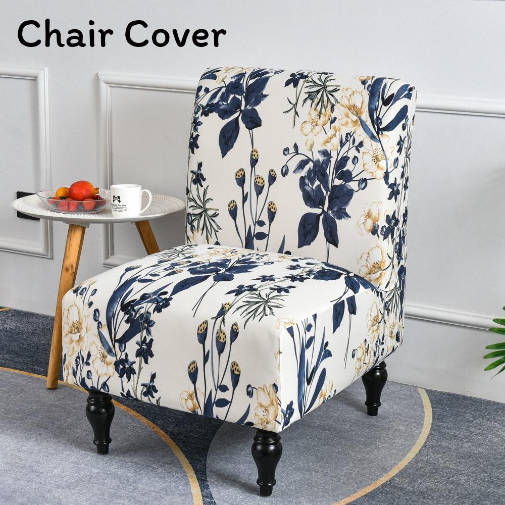 Fat Head Chair Cover No Armrest Fabric Protector With Non Slip And Dustproof For Home Dining Decor