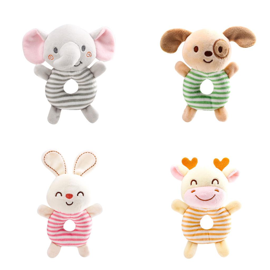 Tololo Round Hand Bell Plush Toy For 0-year-old Babies Emotional Development Visual Stimulation Hand-eye Coordination