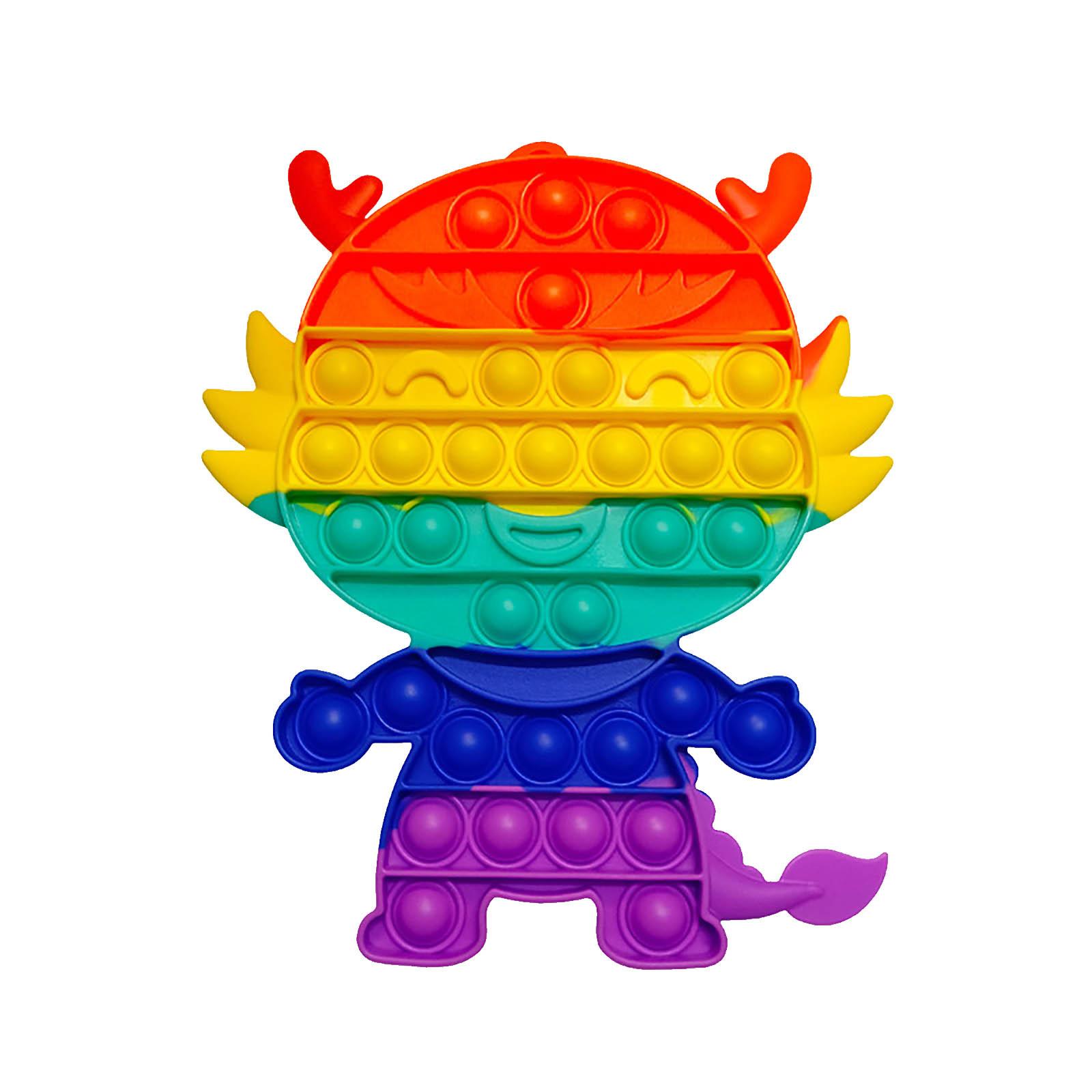 

Большой размер игрушки Большой сенсорный для снятия стресса Силиконовая Радужная игрушка