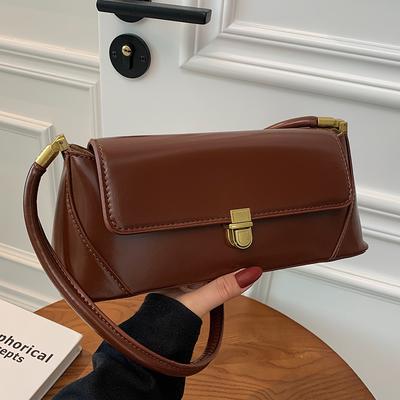 Retro Baguette Bag Women'S Versatile Fashion Shoulder Bag Popular Foreign Style Portable Underarm Bag