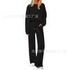 European and American women's clothing is popular, autumn and winter knitted sweater wide-leg pants casual two-piece set