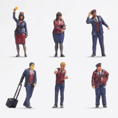 Rokuhan Z Gauge Scale Miniature Figure Railway Worker S202 Diorama Supplies 1/220