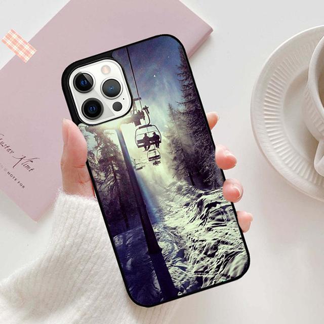 Autumu Skiing Snow Snowboard Ski Phone Case Cover for iPhone 16 15 12 mini 11 13 14 Pro Max SE 2020 Apple 6S 7 8 Plus Coque