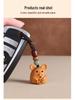 Sandalwood Zodiac Keychain Charm for Men & Women - Cute Mouse Pendant for Keys & Phones