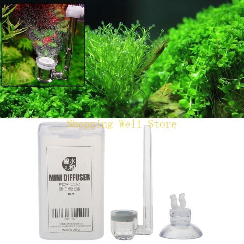 KX4B Acrylic CO2 Diffuser Creat Rich CO2 for Aquarium Plants Transparent for Nano Siz