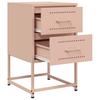 Nightstand Pink 36 x 39 x 60.5 cm Steel