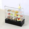 1:12 Miniature Cake Counter Wooden Showcase Cabinet Dollhouse Fruniture Decor