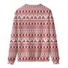 Weihnachts-Elch Rot Sweatshirts Locker Rundhals Fleece Damen Pullover Grafik 3D Druck Kleidung Winter Lässig Damen Herren Kapuzenpullover