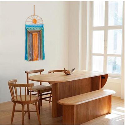 Wandbehang Wandteppich, Boho Makramee Wandteppich, Bohemian, Handgemacht Rustikal Sonnen Traumfänger Dekor