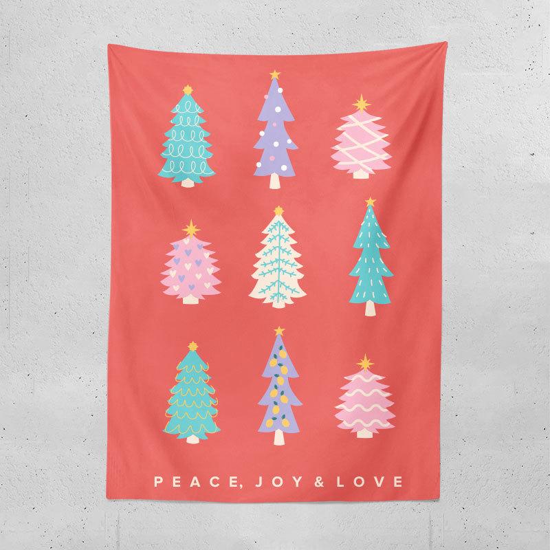 Cross-border Christmas Tree Tapestry Amazon Christmas Party Creative Background Cloth