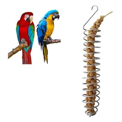Support en Acier Inoxydable pour Fruits, Légumes et Nourriture pour Oiseaux Perroquets Cockatiels Oiseaux