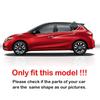 For Nissan Tiida Hatchback 2016- ABS Plastic Window Quarter Louver Scoop Cover Side Vent Shutter Trim Adhesive Accessories