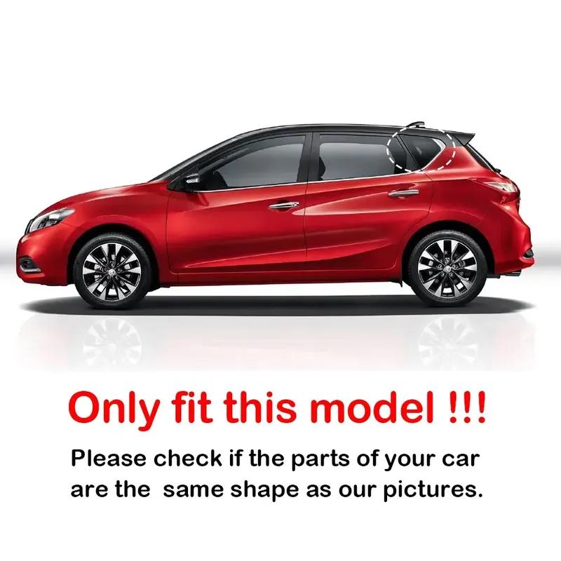 For Nissan Tiida Hatchback 2016- ABS Plastic Window Quarter Louver Scoop Cover Side Vent Shutter Trim Adhesive Accessories