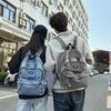 College Style Couple Student Schoolbag Denim Lightweight Backpack