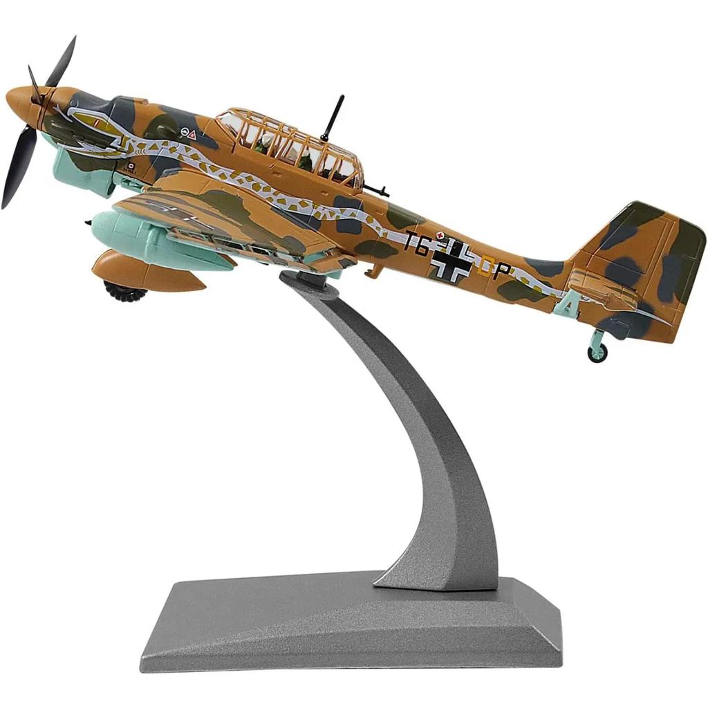 1/72 Ju 87 Stuka Metal Dive Bomber Model German WWII Military Diecast Ground Attack Aircraft Model for Collection or Gift