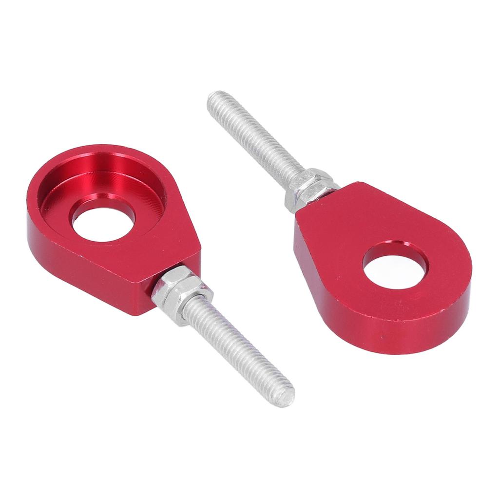 2 st 0,5 tum Kedjespännare Justeringsskruvar Aluminium Universella för Motorcyklar Mountainbikes