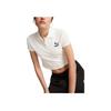 Puma Classics Polo Baby Tee Women Tops White 628048-02