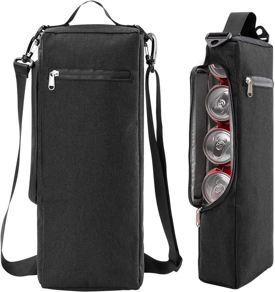 Portable Insulated Beverage Storage Bag for Outdoor and Golf, with Ice Pack for Cooling.