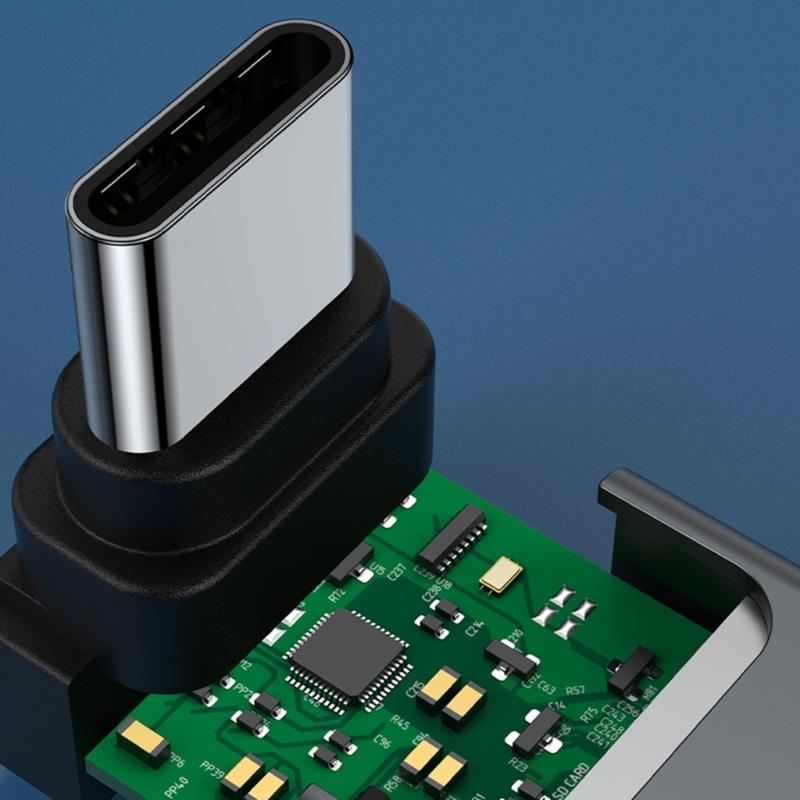 USB 3.0 Female To Type C Male 90 Degree Right Angle Extension Adapter USB C Upward Downward OTG Connector for Laptop
