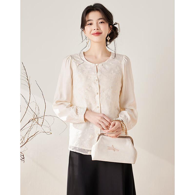 Si Shui Nian Hua Simple Elegant Long-Sleeve Shirt
