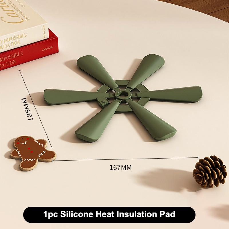 

M-Silicone Tree Trivets Heat Resistant Table Mat Coaster Anti Scald Pot Mat Silicone Creative Home Decoration Festival Gift S