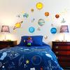 DECOWALL Space and Planets Wall Kids Wall Transfer Wall Art Bathroom Kids Wallpaper DS8-1307 (Medium) Sticker, Decor, Kindergarten, Nursery, Room,