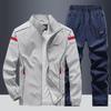 Spring and Autumn Casual Windproof Running Sets Sportswear Men's Jogging Sport Jacket+Pants Sweatsuit Breathable Workout Clothes