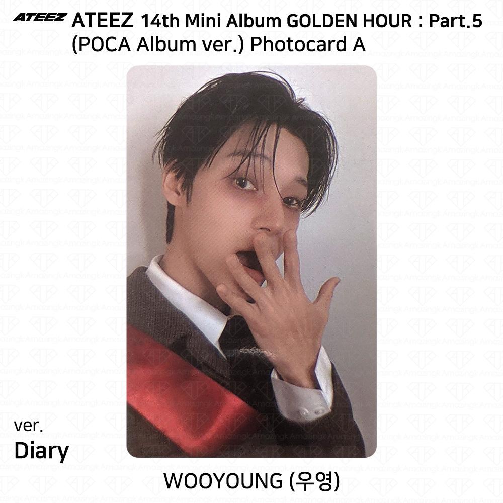 ATEEZ 14° Mini Album Golden Hour Parte.5 Album POCA ver. Photocard DIARY VER