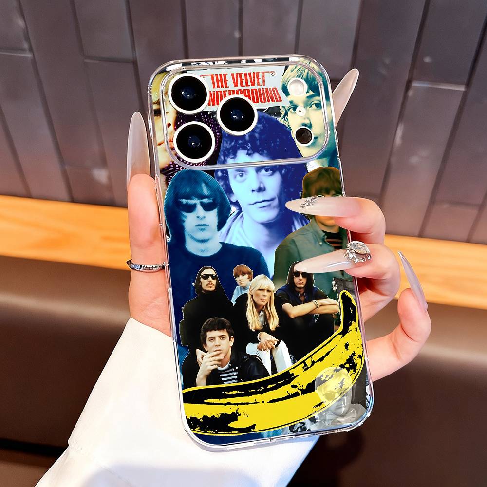 The Velvet Underground & Nico Phone Case For iPhone 14,16,11,13,15,17,12,Air,Mini,Plus,Pro,Max,Plus,E Clear TPU Shell