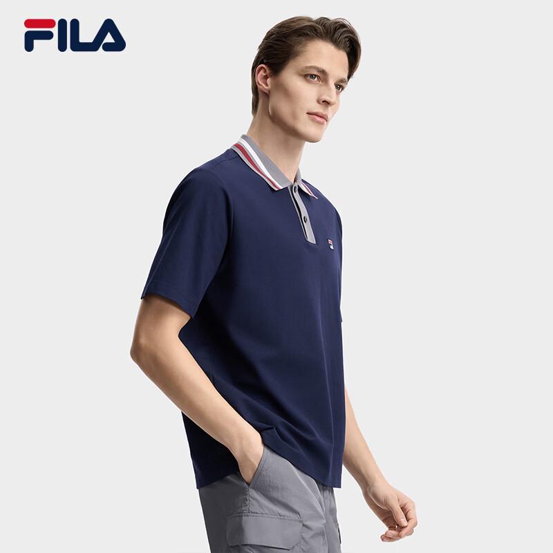 FILA Men's Jackson Yee Relaxed Fit Knitted Polo Shirt