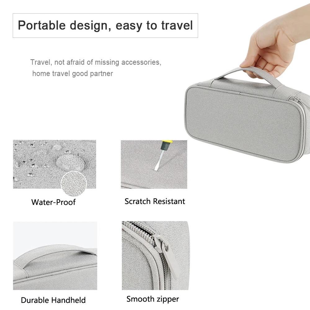 1PC Portable Travel Data Cable Storage Bag Organizer Combination Carry Case for Digital Accessories USB Charger Cord