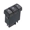 Car Window Control Switches Assembly for Vehicle 7700817339, Driver Side Black ABS Replacement for Worn Driver Door Window Button Repair in Daily